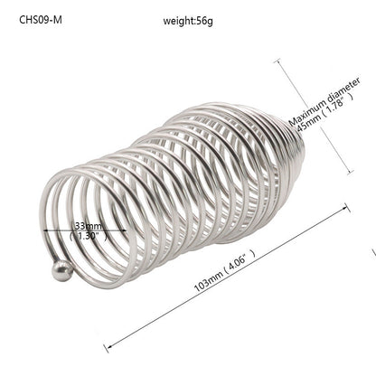 Dual Ball Stainless Steel Glans Ring Cock Ring - M - image 3