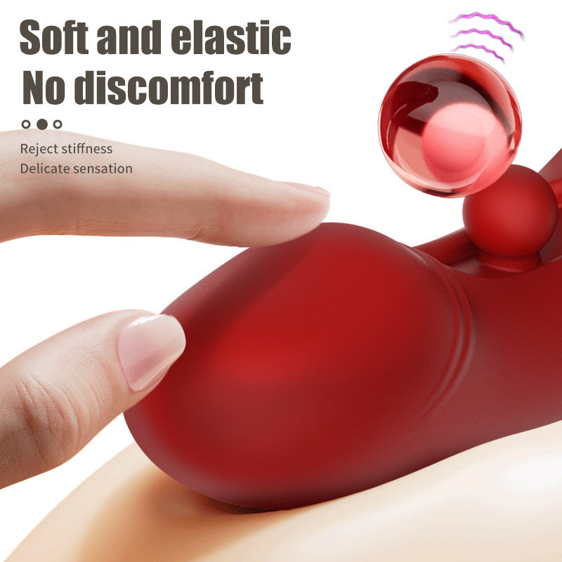 Silicone Vibrating Stimulator With Rolling Ball - image 5