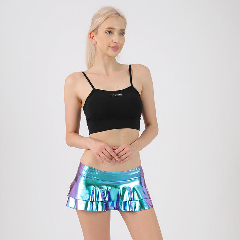 ShineMini Sissy Skirt - Iridescent Blue - XXL - image 4