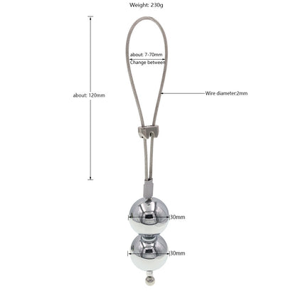 BDSM CBT Penis Training Weights - 230g - image 3