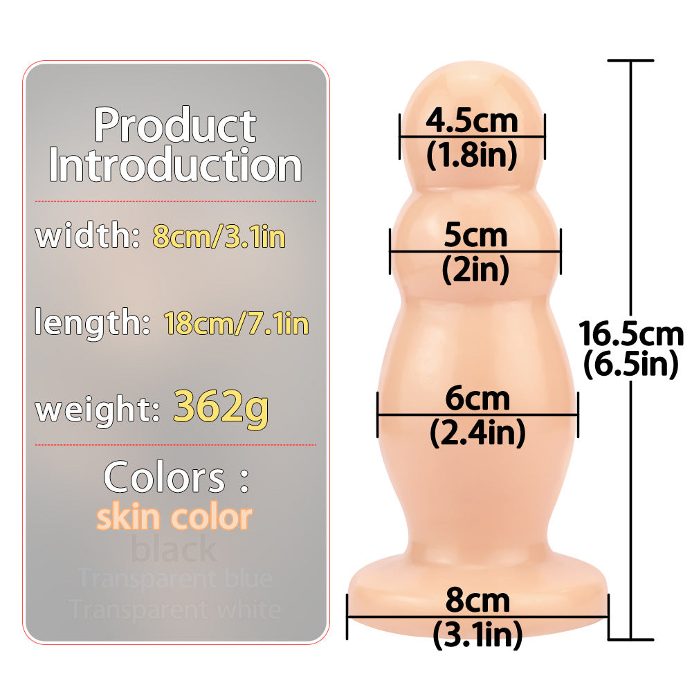 Master Triple Bump Butt Plugs - Beige - image 7