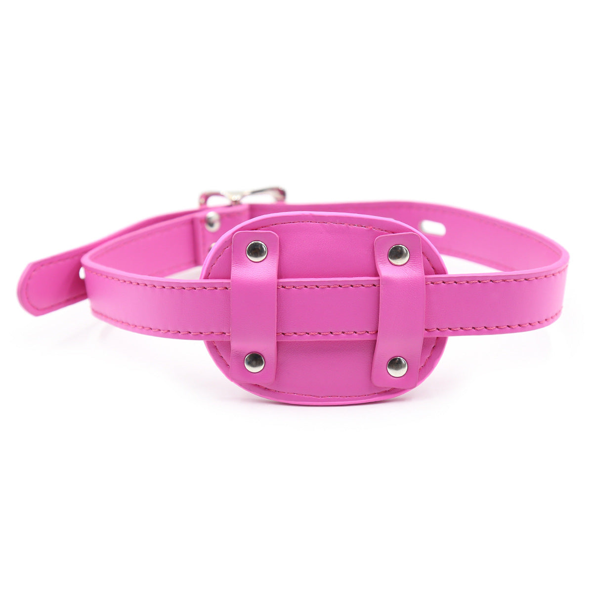 Penis Dildo Mouth Gag - Pink - L - image 7