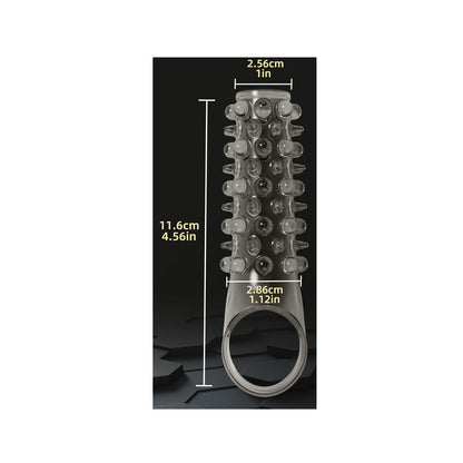 Soft & Stretchy Bump-Textured Cock Ring for Longer-Lasting Performance - B - L - image 7