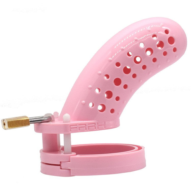 The Stockade Clear Cage Male Chastity Device - Pink - image 0