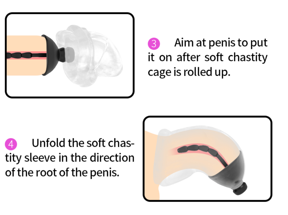 Eletric Chastity Cage with Silicone Urethral Sound - image 6
