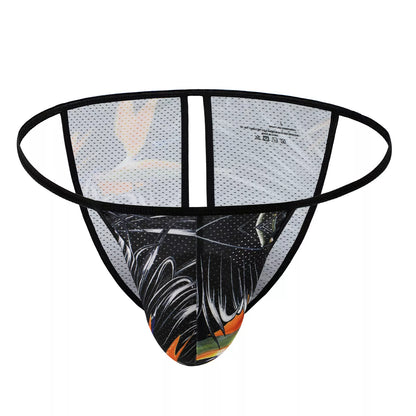 Men's Printed Triangle Low-Rise Briefs - Butterfly - XL - image 14