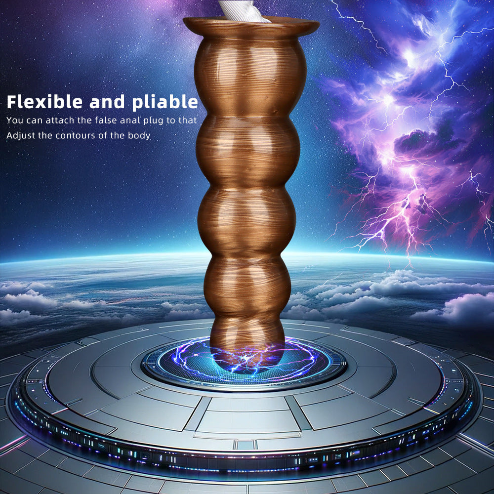 Graduated Beads Anal Plug with Suction Cup - image 4