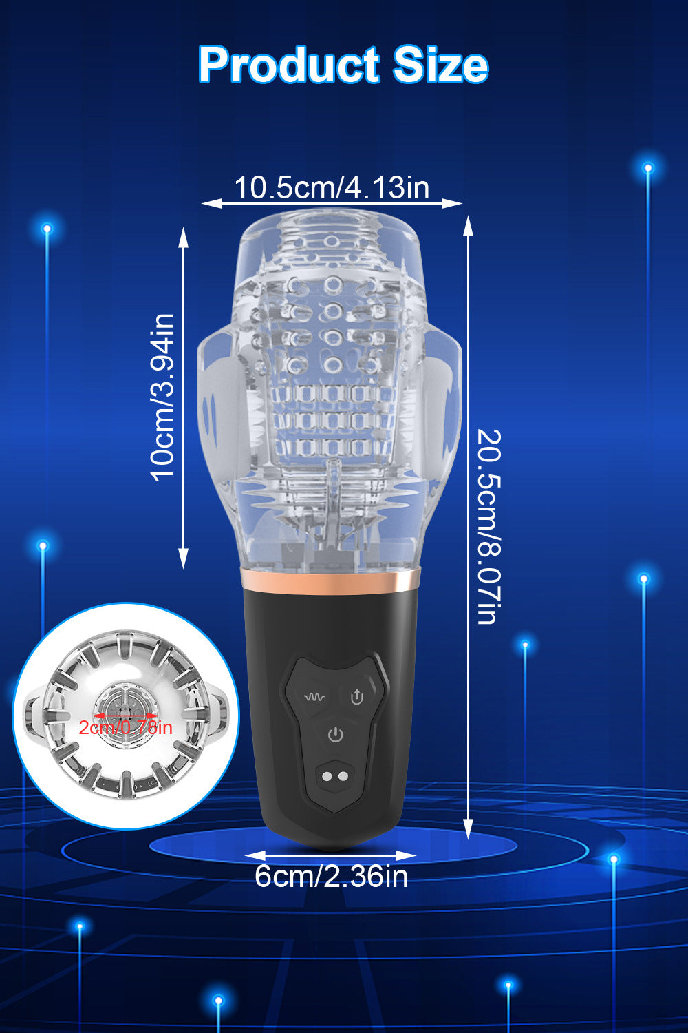 Sucking Good Masturbator 10 Vibrating Modes Stroker  - image 4