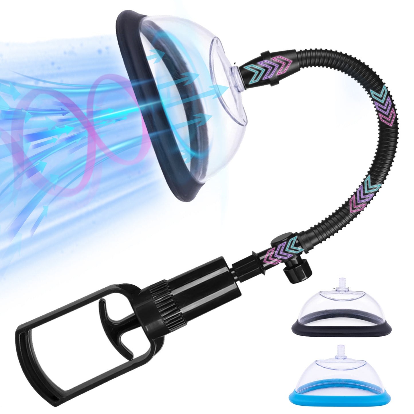 Pussy Nipples Pump - Black & Blue - image 0