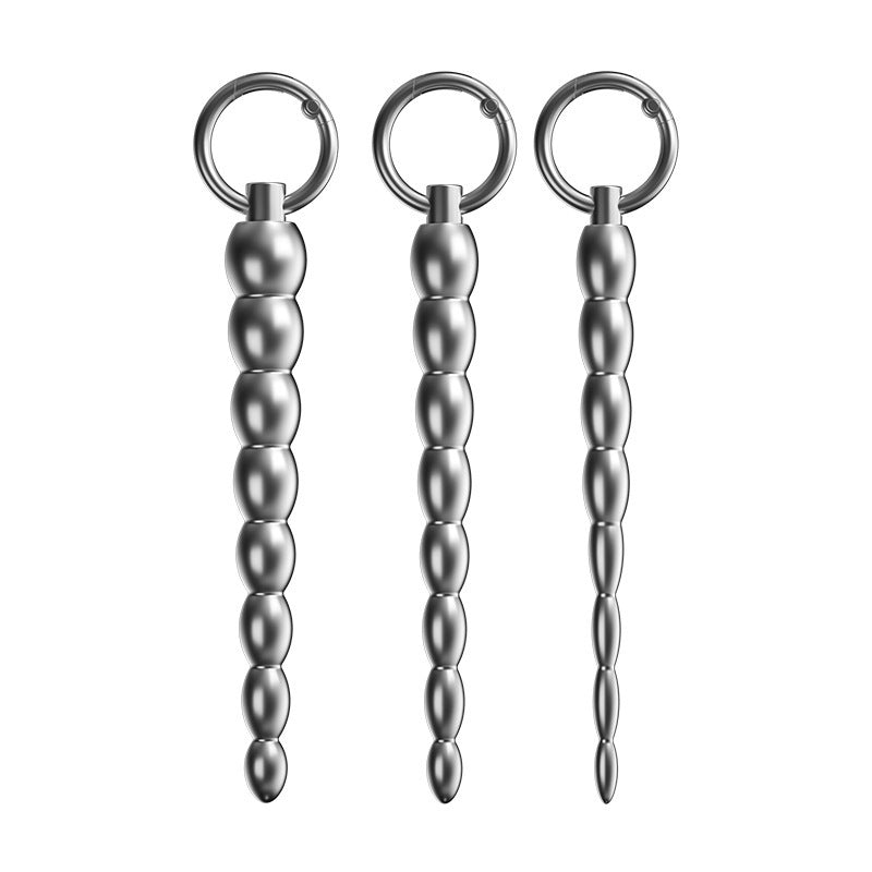 Stainless Steel Beaded Urethral Sound – Gradual Size Trainer for Deep Stretching & Intense Play - image 0
