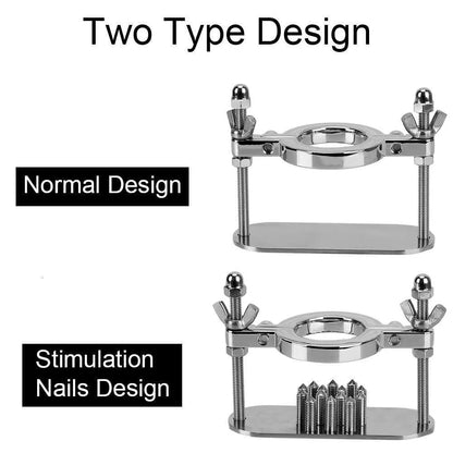 Adjustable Stainless Steel CBT Ball Stretcher with Removable Spikes – Extreme Pleasure & Pain Control - image 11