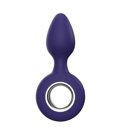 Sweet Smile Vibrating Butt Plug - Blue & Silver - image 5