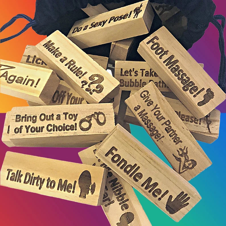 Swingers MILD Sex Toy Jenga Jinga Game - image 3