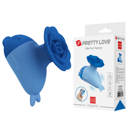 Slim Mini Vibrator with One-Button Control - Blue - image 2