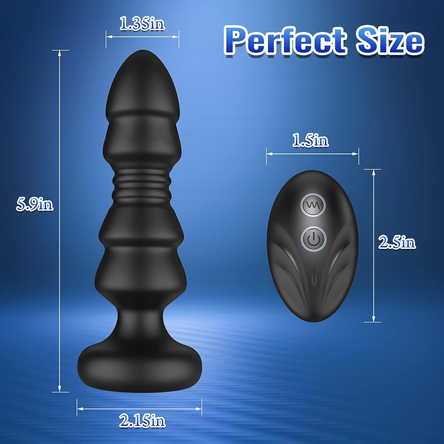 Thrusting Anal Plug G Spot Vibrator Prostate Massager - image 4