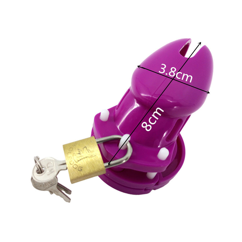 Denial Chastity Cage - Purple - S - 3.13 Inches - image 5