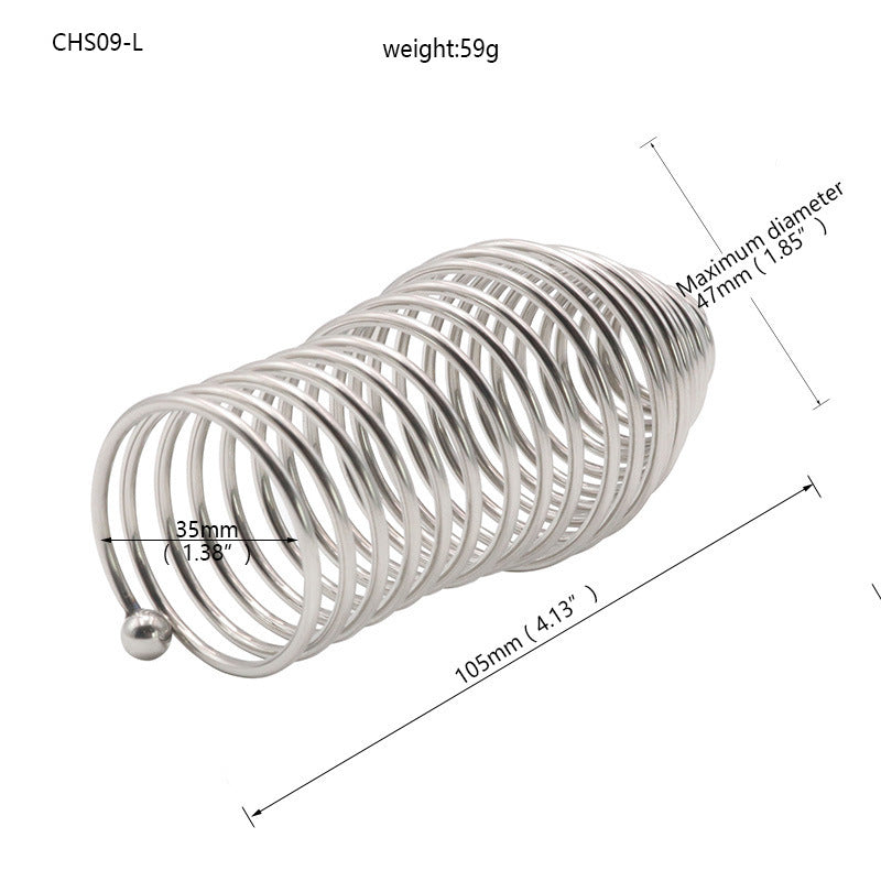 Dual Ball Stainless Steel Glans Ring Cock Ring - L - image 4