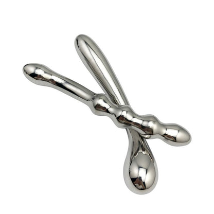 Stainless Steel Double-Ended Dildo – Unisex Anal & Vaginal Pleasure Wand - image 6