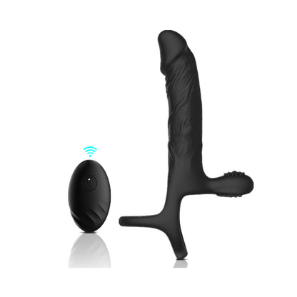 7-Mode Dual Vibe Cock Ring – Double Penetration & Testicle Stimulation - Remote Control - image 1