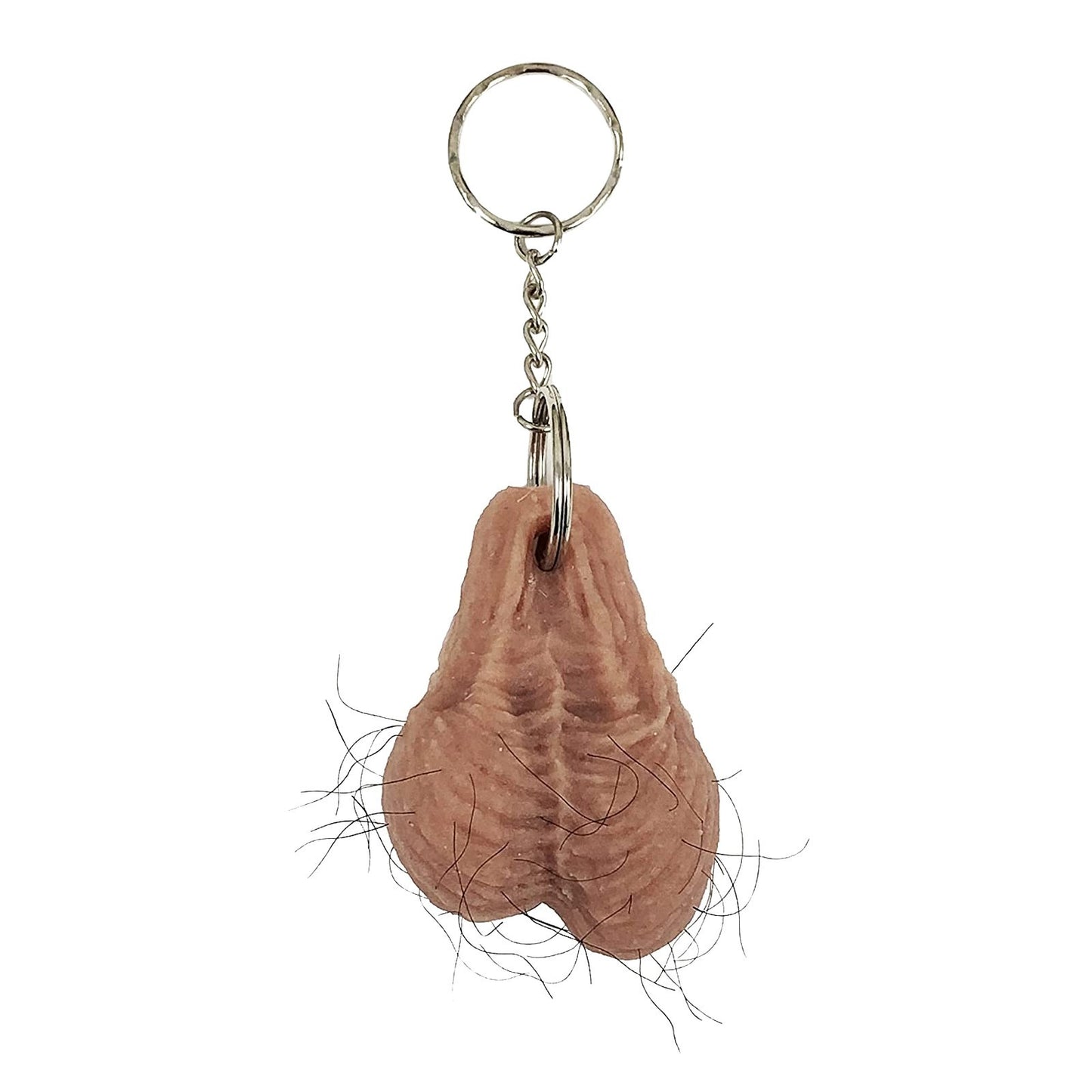 Furry Testicle Keychain  - Beige - image 1