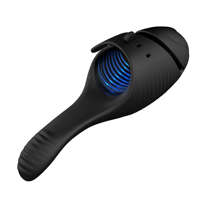 Penis Sleeve Stroker Vibrating Masturbator - Black - image 0