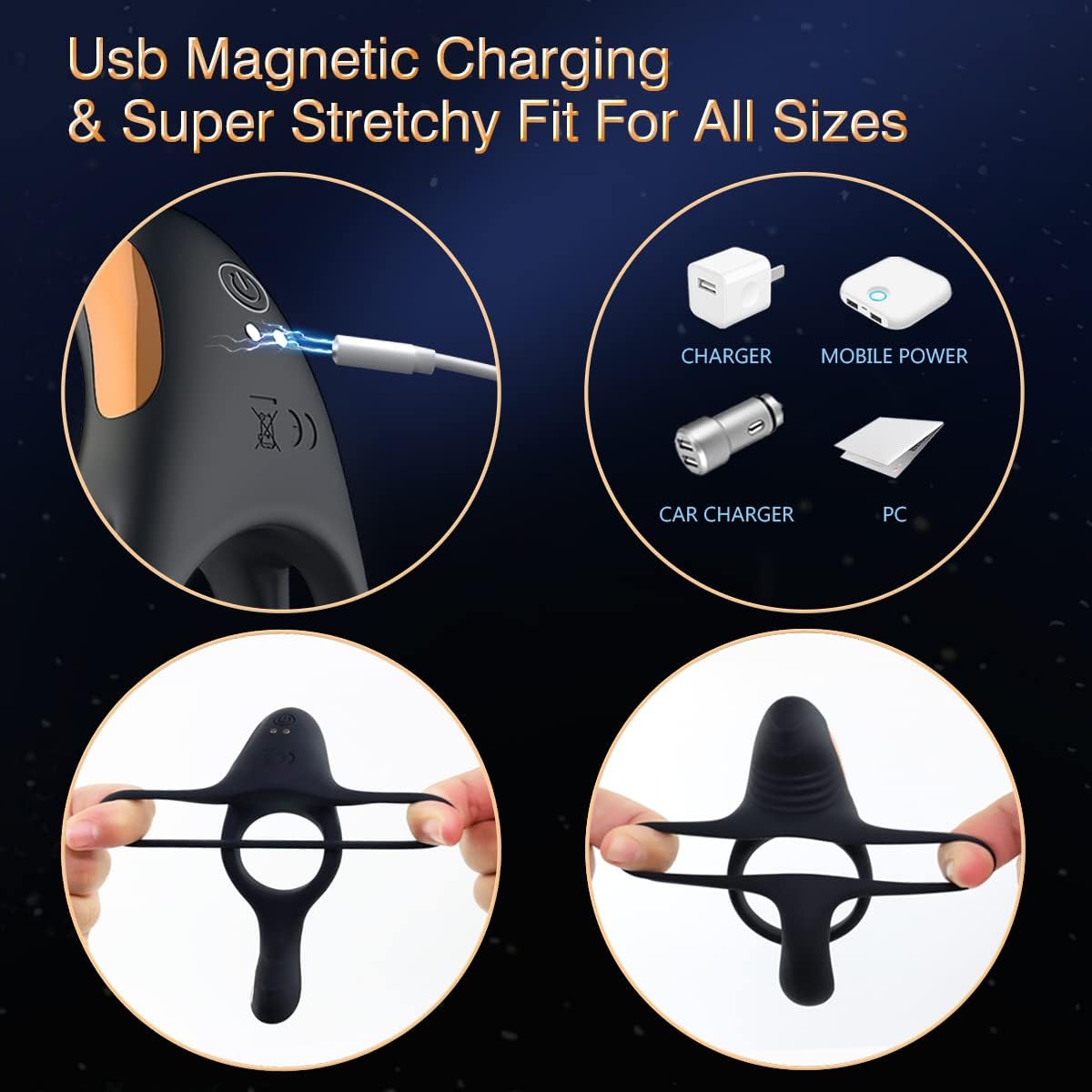 Vibrating Cock Ring with Clitoral Vibrator & Remote - image 3