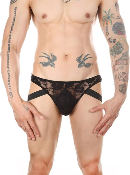 Men's Lace Trim Sleepwear - image 3