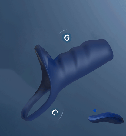 Vibrating Penis Sleeve Cock Extender with Remote - image 0