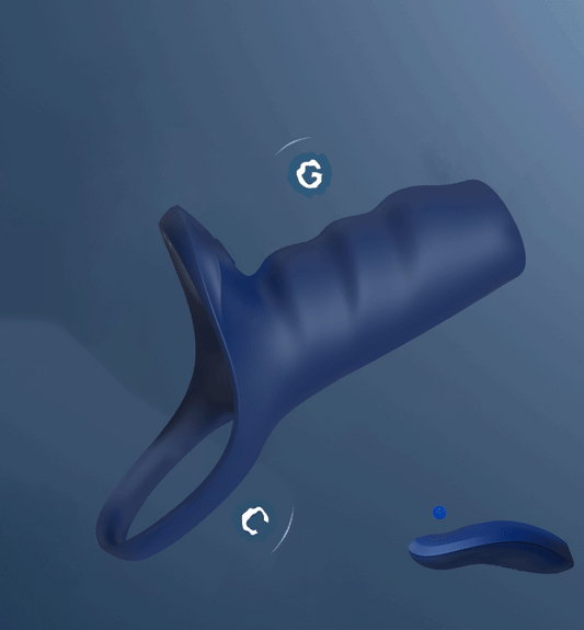 Vibrating Penis Sleeve Cock Extender with Remote - image 0