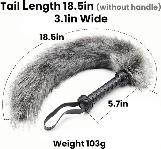Soft Fur Whips With Pu Leather Handle - image 0
