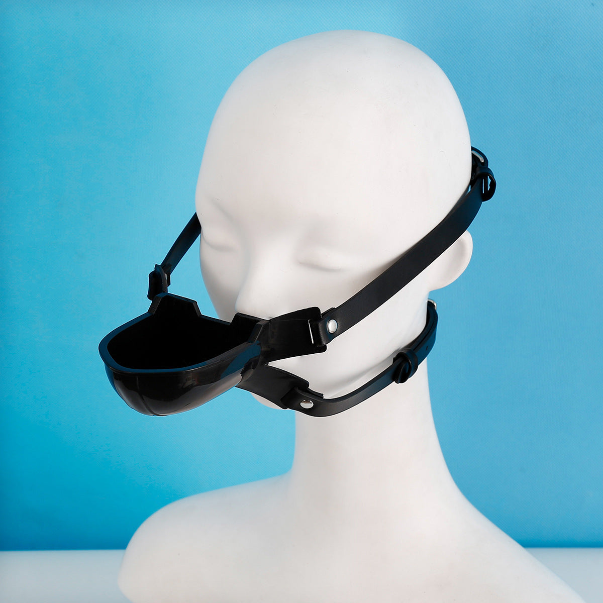 Holy Water PU Leather Mouth Plug SM Toys - Black - image 0