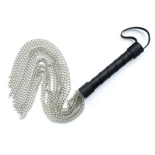 Gunmetal Chain Flogger SM Whip - Silver - image 0