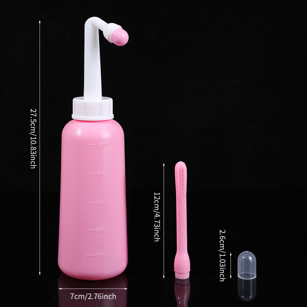 Portable Hygiene Bidet Bottle - 500ml / 16.9 fl oz - Pink - image 3