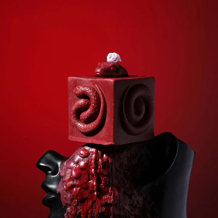 Square Snake Sensual Candle – Geometric Low-temperature - image 4
