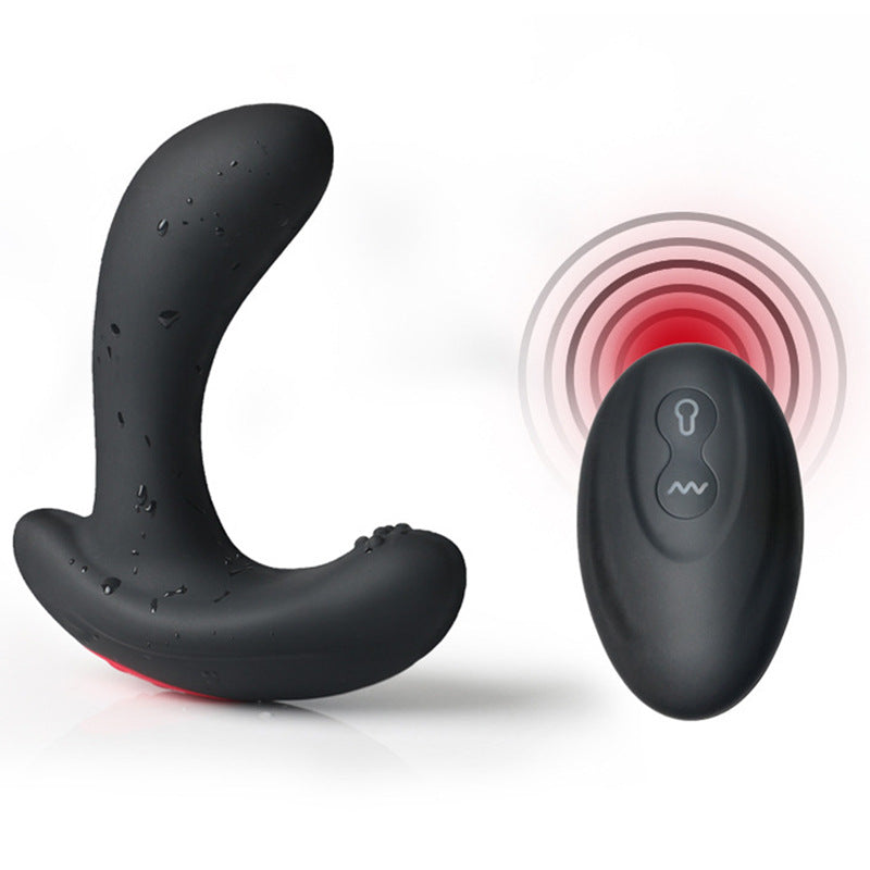 Remote Control Inflatable Vibrating Butt Plug - Black - image 9
