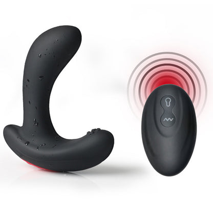 Remote Control Inflatable Vibrating Butt Plug - Black - image 9