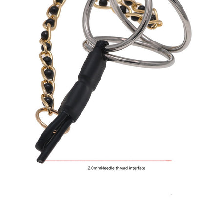 E-stim Nipple Clamps & Urethral Sound & Penis Ring Set - image 5