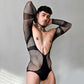 Mesh Bodysuit Men Transparent Underwear Sexy Erotic - image 0