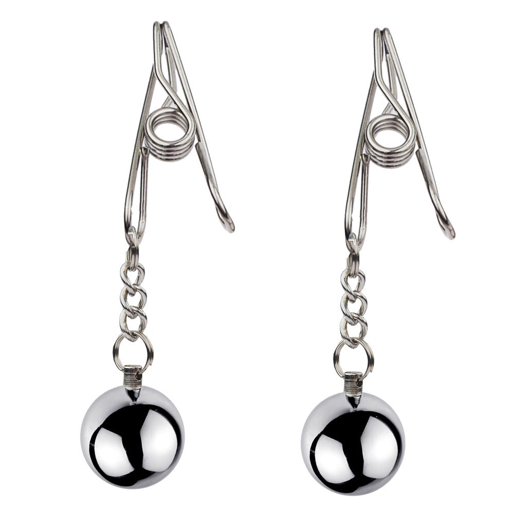 BDSM Stainless Steel Nipple Clamps Nipple Clips - Silver - image 0