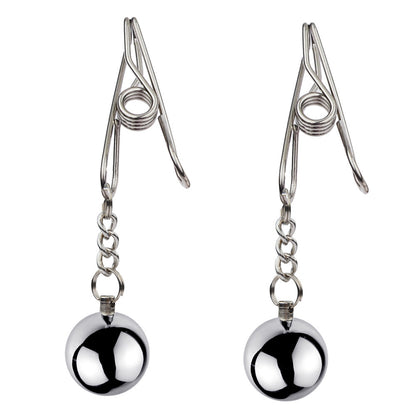 BDSM Stainless Steel Nipple Clamps Nipple Clips - Silver - image 0
