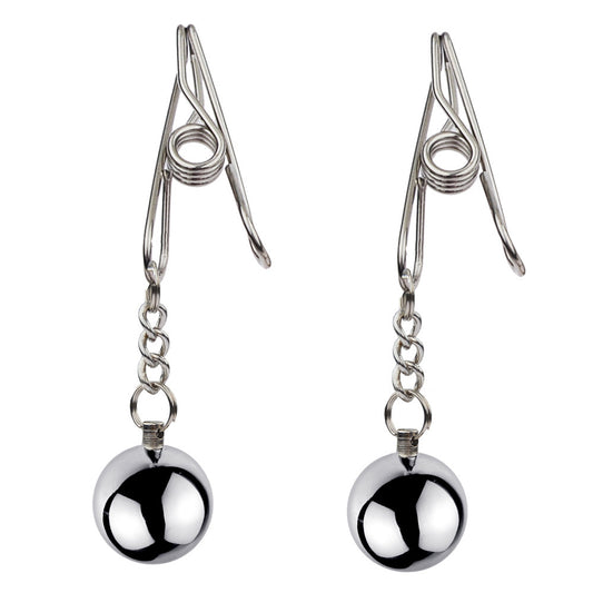 BDSM Stainless Steel Nipple Clamps Nipple Clips - Silver - image 0