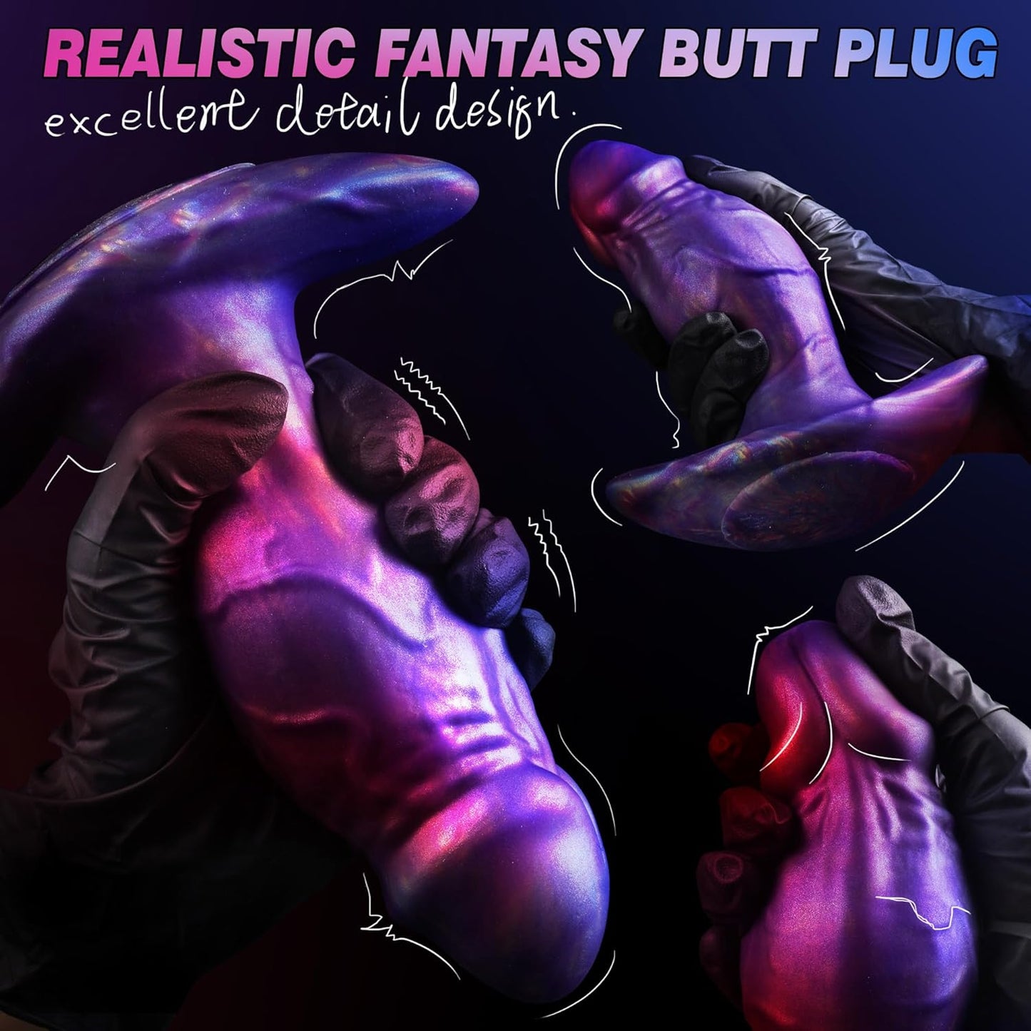 6.89" Large Butt Plug Big Buttplug Anal Toys - image 5