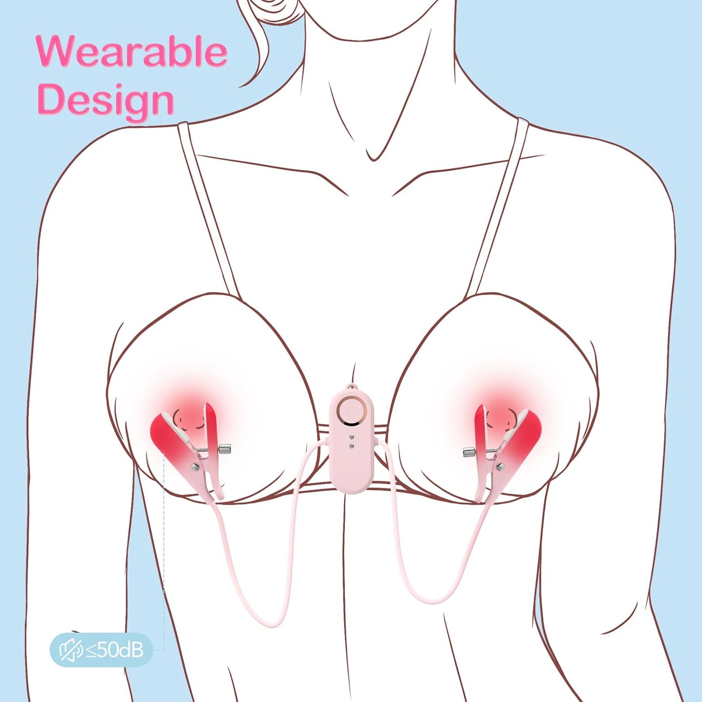 DuoPulse – 2-in-1 Wearable Nipple Clamp Vibrator - image 4