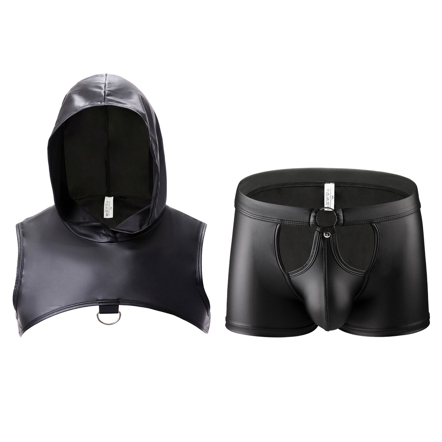 The Stranger Hooded Chest Harness Set - Black - 2XL - image 1