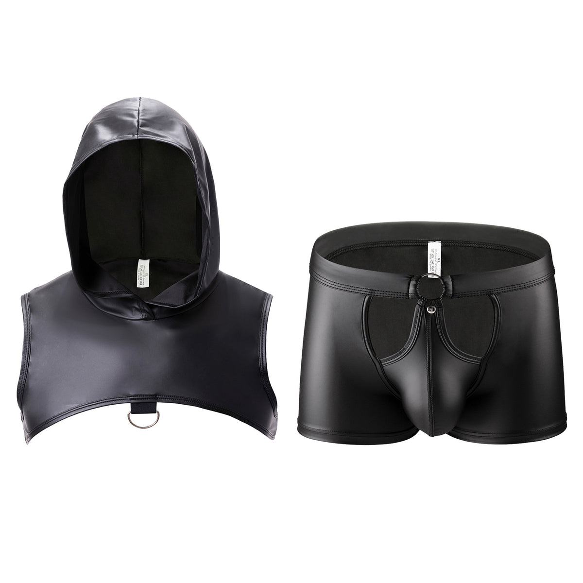 The Stranger Hooded Chest Harness Set - Black - 2XL - image 1