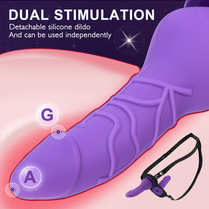 Detachable Silicone Strap-On Harness  Dildo - image 3