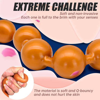 Extra Large Butt Plugs Huge Beaded Anal Plug - image 4