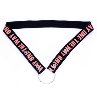 Male Chastity Belt With Four-way Wide Restraint Belt - A - Pink - image 14