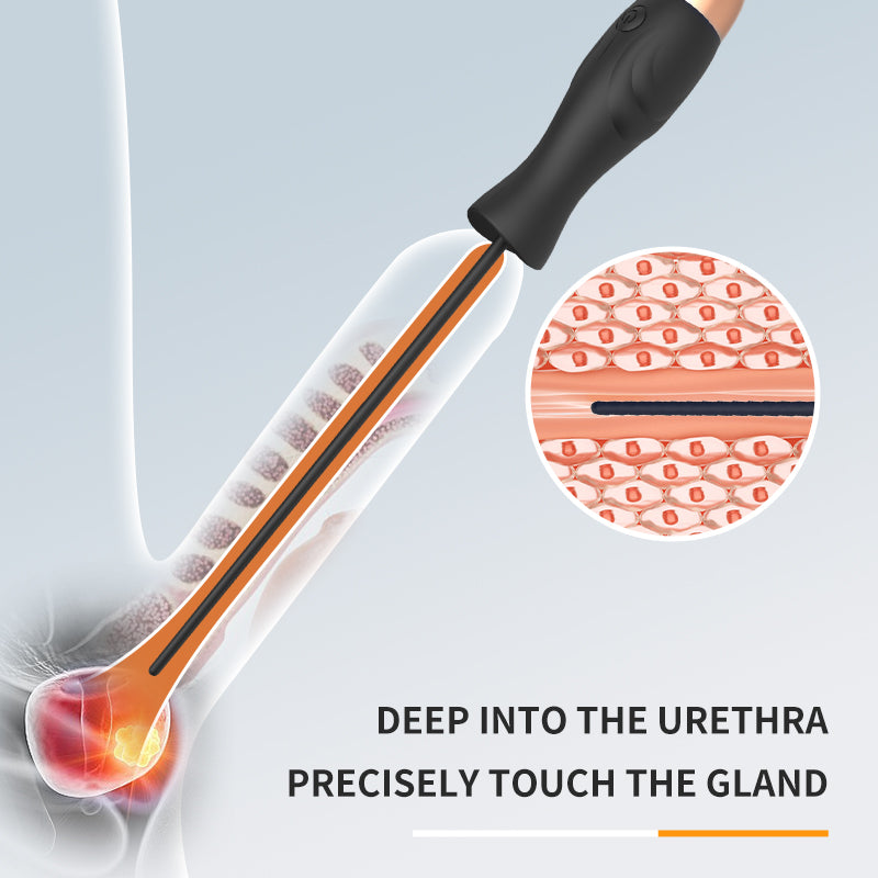 Slim Urethral Vibrator with 10 Modes – Beginner-Friendly & Rechargeable - image 1