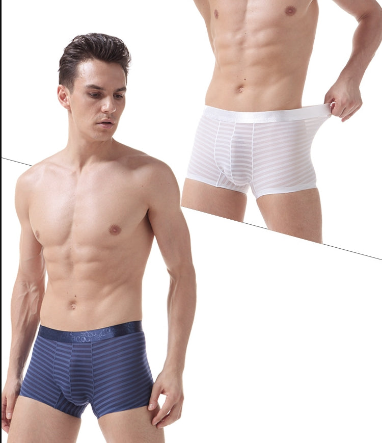 Stripe Mesh Boxer Shorts Black - image 1
